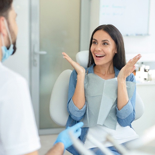 Women smiling after cosmetic bonding in Mission Viejo