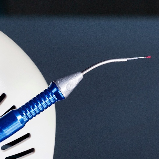 Closeup of a dental laser