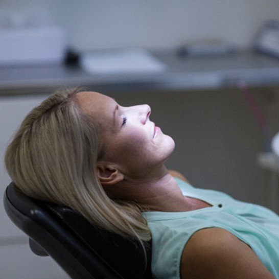 relaxed female dental patient 