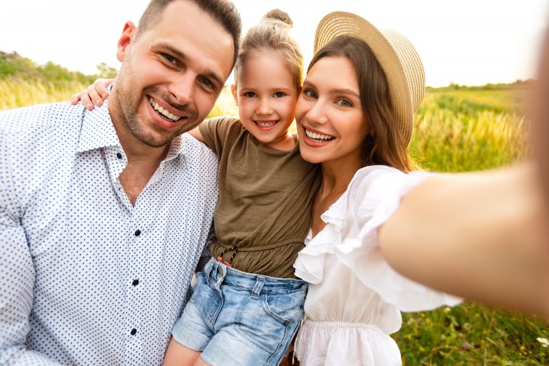 family with stained teeth in Mission Viejo